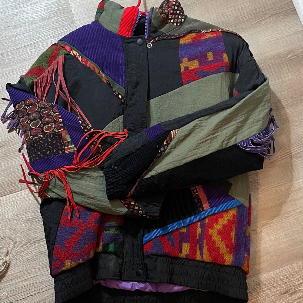 Braetan Multicolor Patchwork Jacket - image 2